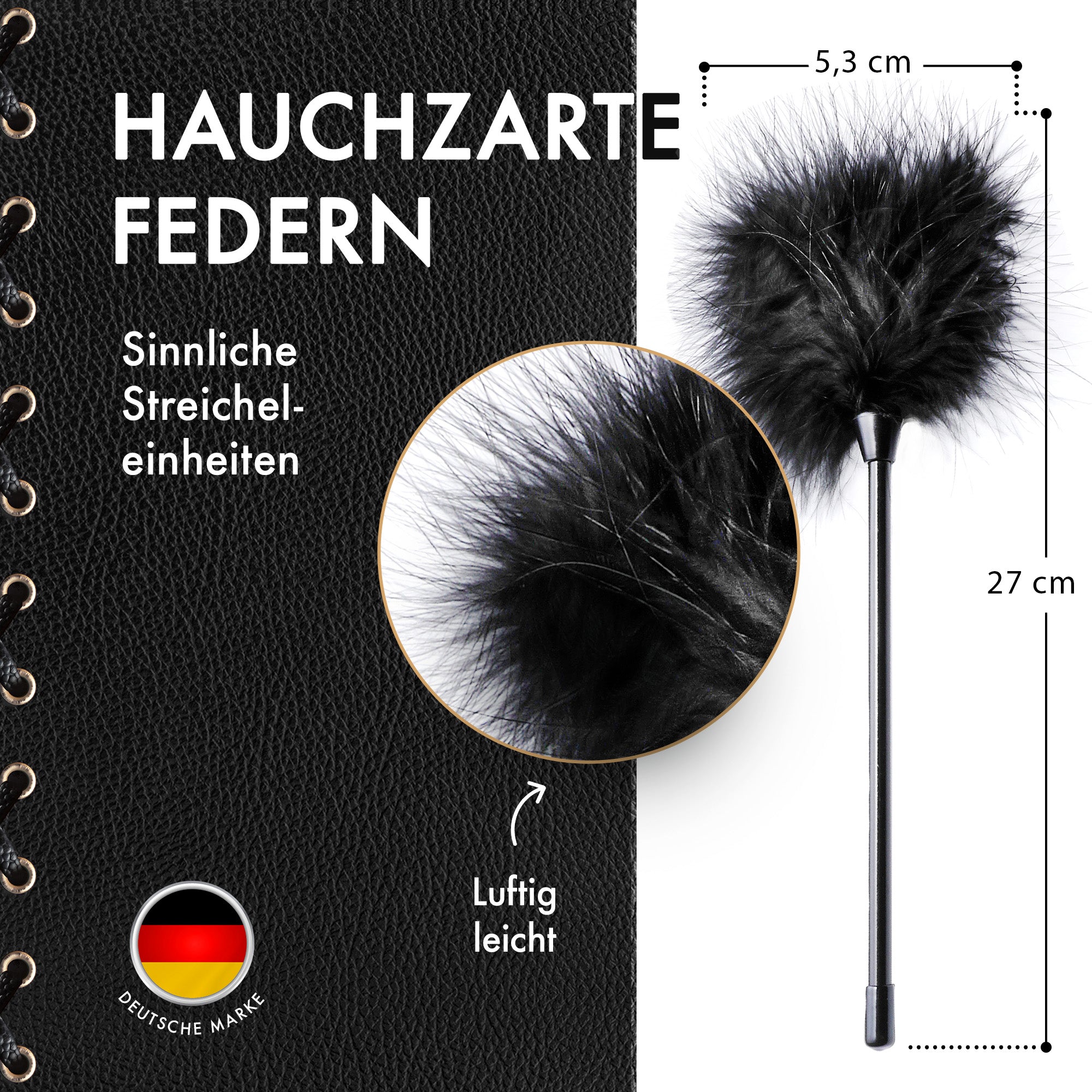 Liebesfreunde Federkitzler zum Streicheln