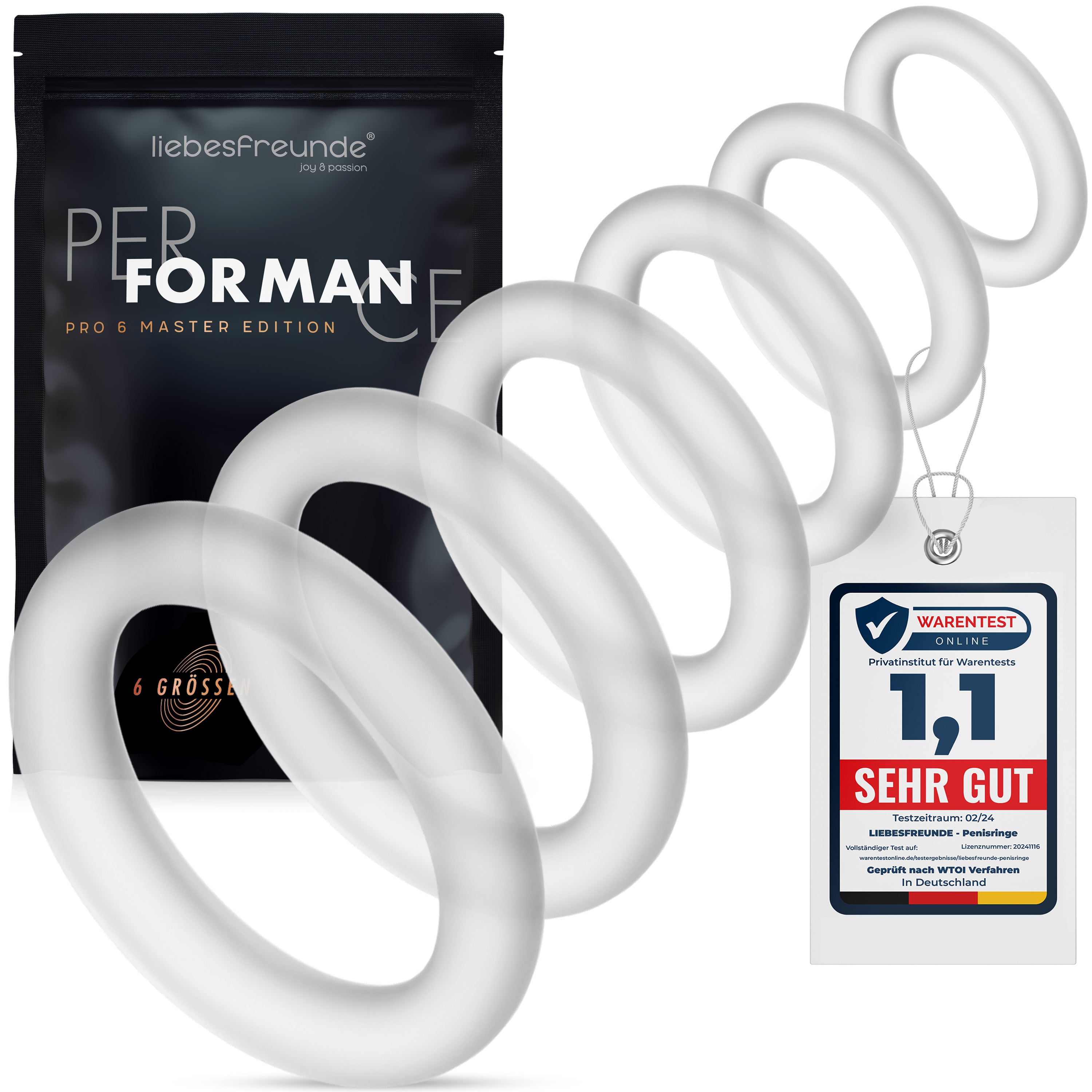 Liebesfreunde Penisring PRO 6 MASTER PRO, transparent