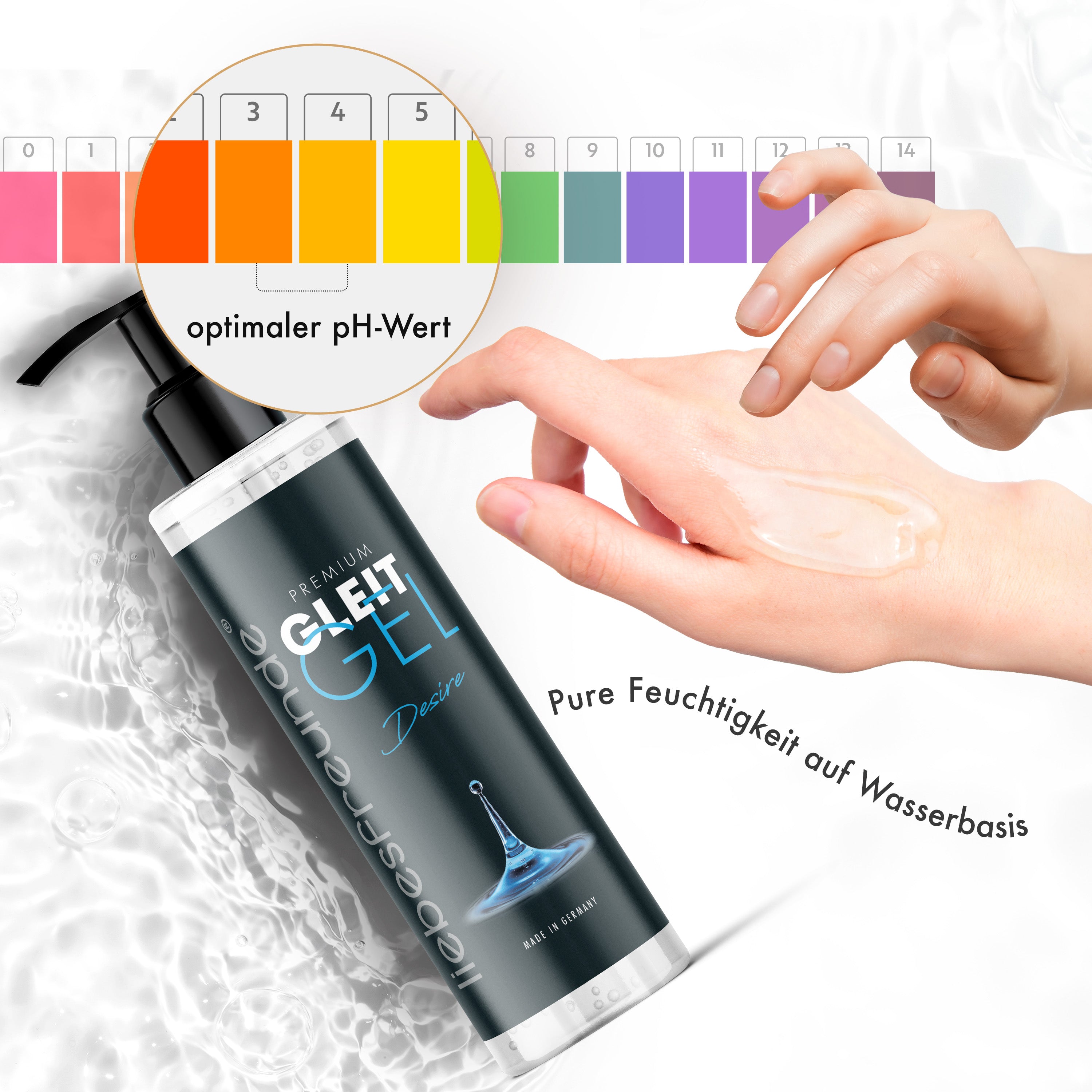 liebesfreunde Gleitgel Wasserbasis für Mann und Frau - Gleitmittel Neutral, 250 ml