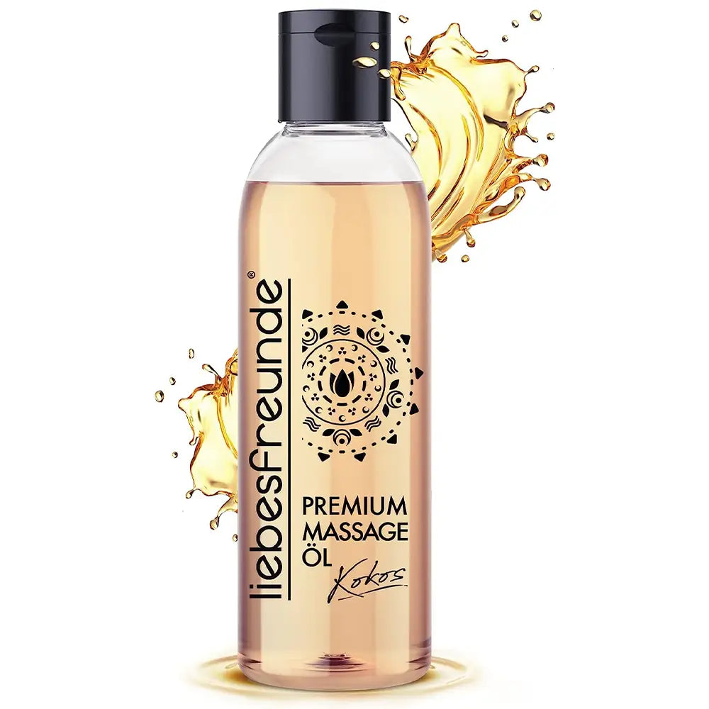 liebesfreunde® Erotik Massageöl Kokos zur Entspannung – Erotisches Massage Öl, 150 ml