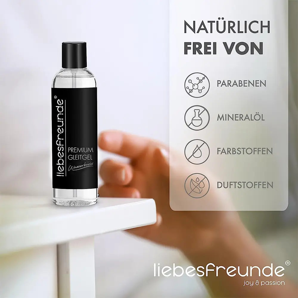 liebesfreunde Gleitgel Wasserbasis für Mann und Frau - Gleitmittel Neutral, 250 ml