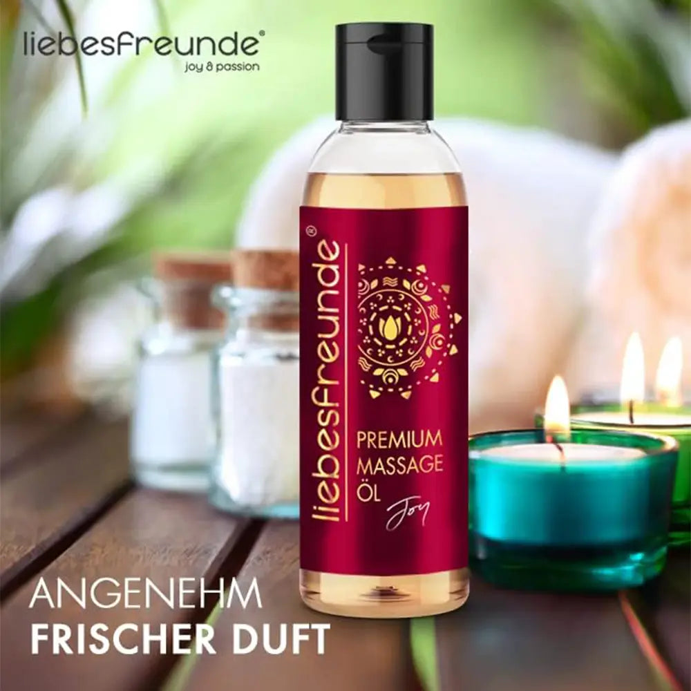 liebesfreunde® Massageöl Joy - Sinnliches Massage Öl zur Entspannung für Paare, 150 ml