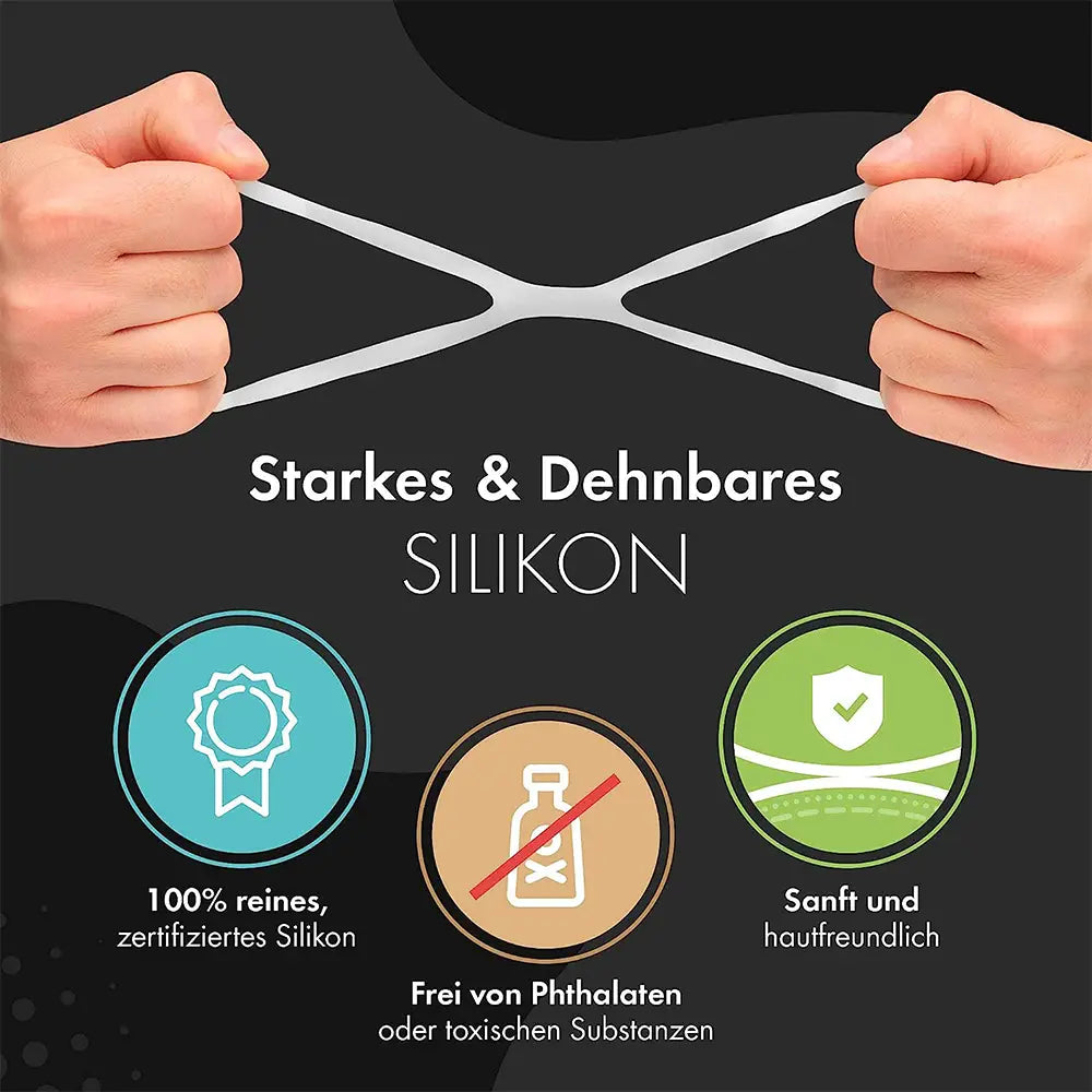 Liebesfreunde Dual Penisring zur Potenzsteigerung, weiß