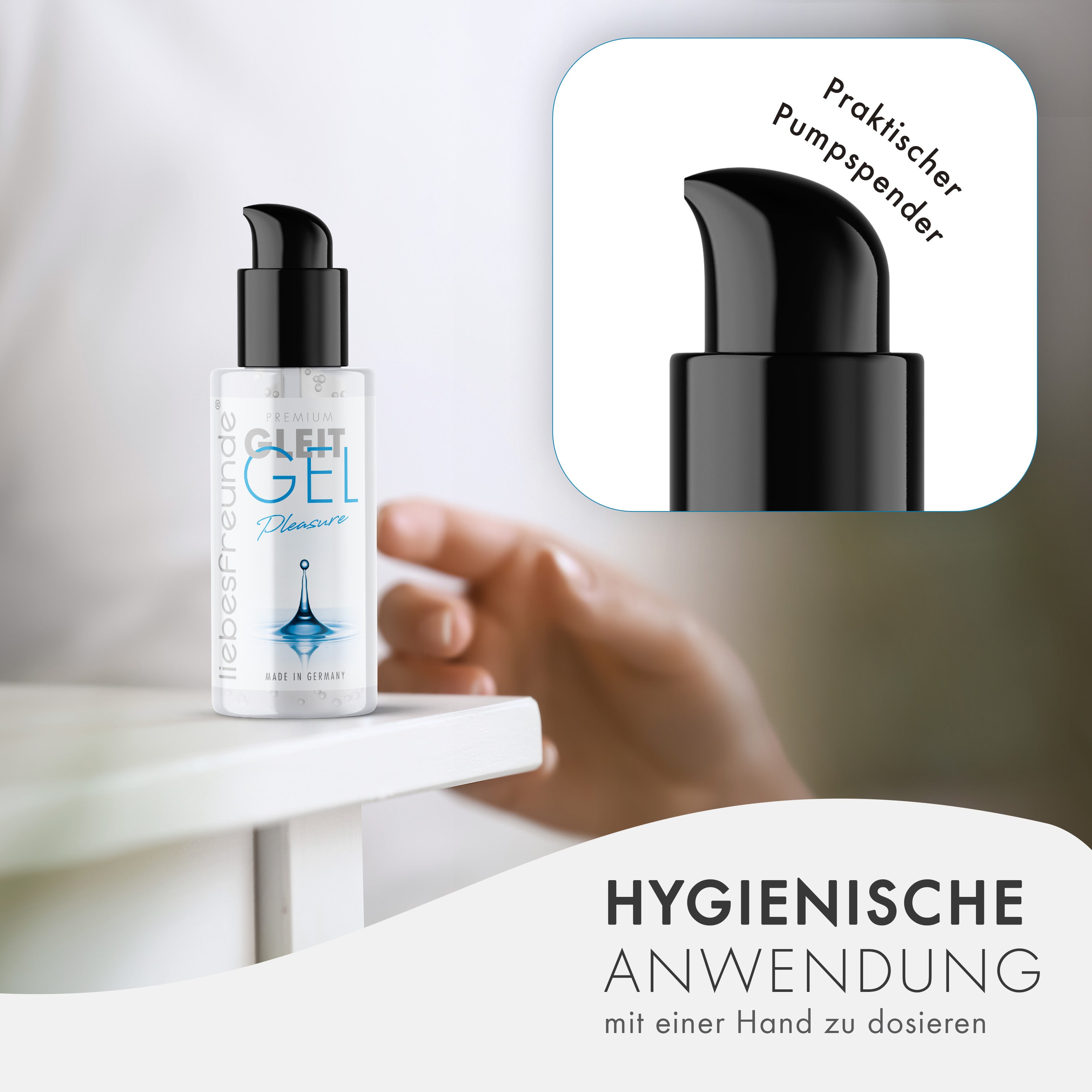 Liebesfreunde Gleitgel Pleasure auf Wasserbasis, 100 ml