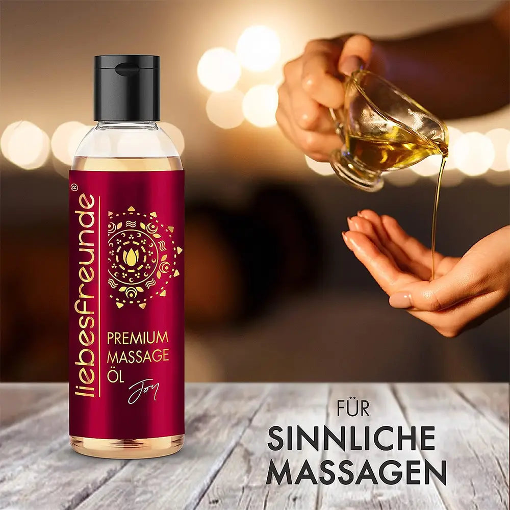 liebesfreunde® Massageöl Joy - Sinnliches Massage Öl zur Entspannung für Paare, 150 ml