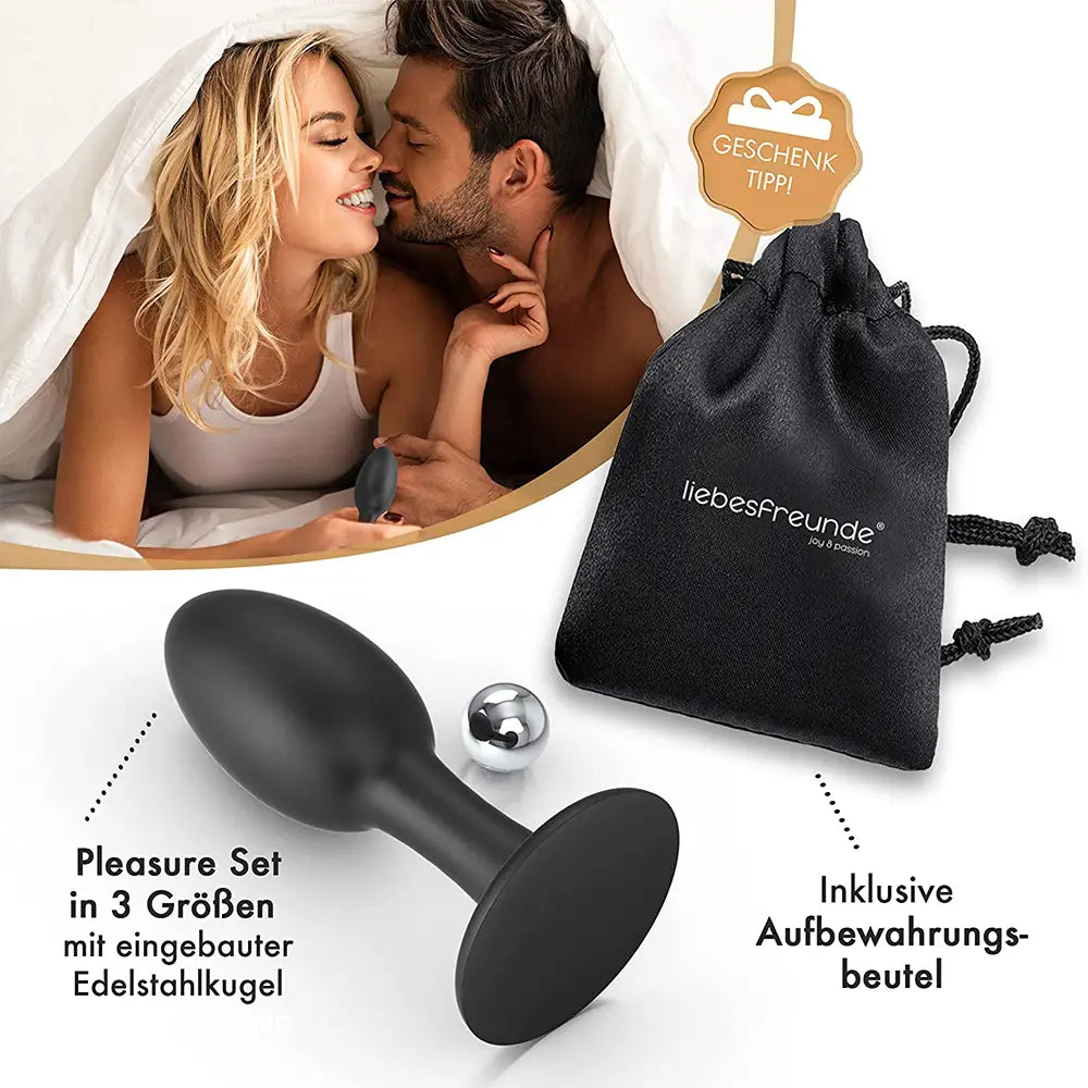 Liebesfreunde Analplug 3er Set für Fortgeschrittene