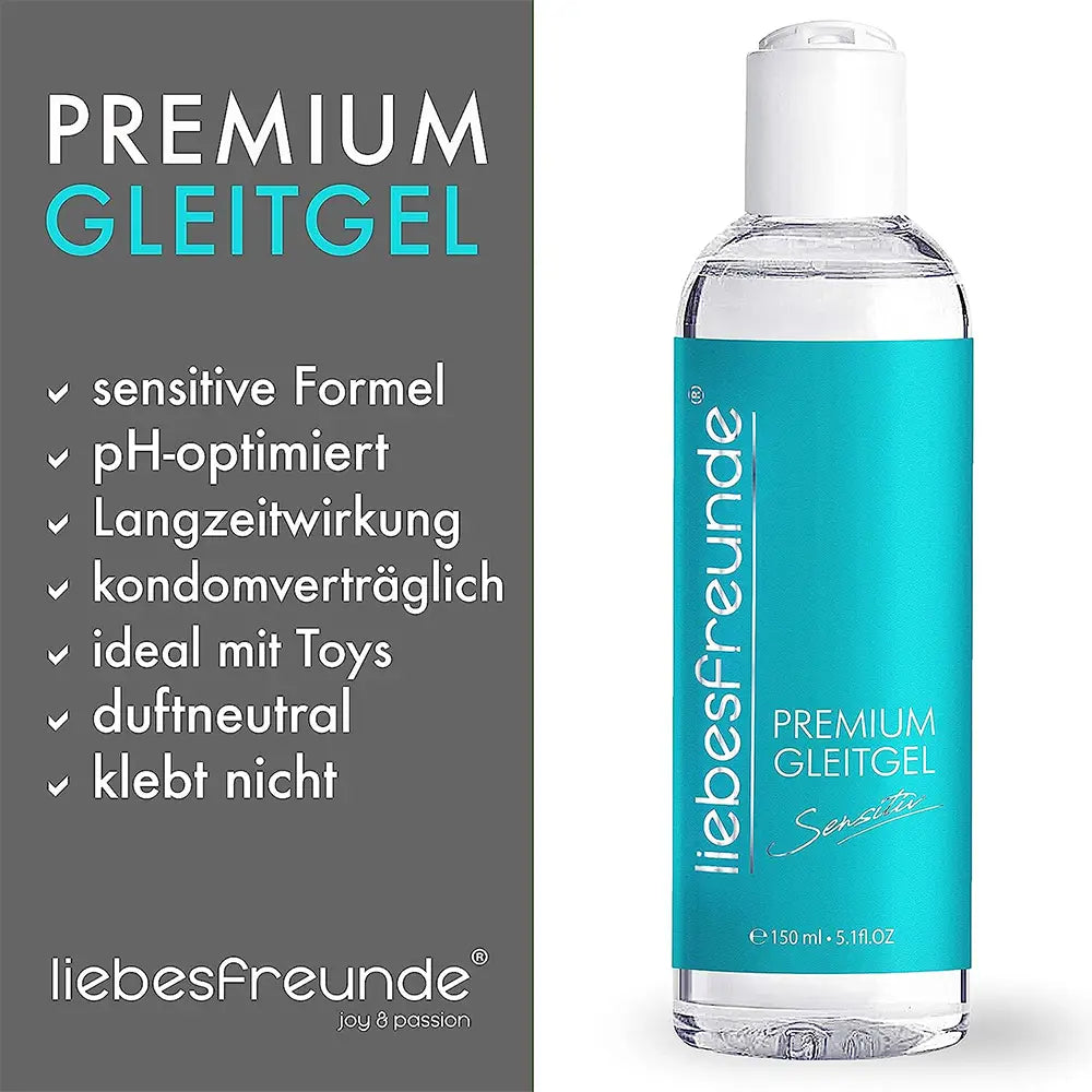 liebesfreunde® Gleitgel wasserbasiert SENSITIV (150 ml) Premium Gleitmittel Intimgel