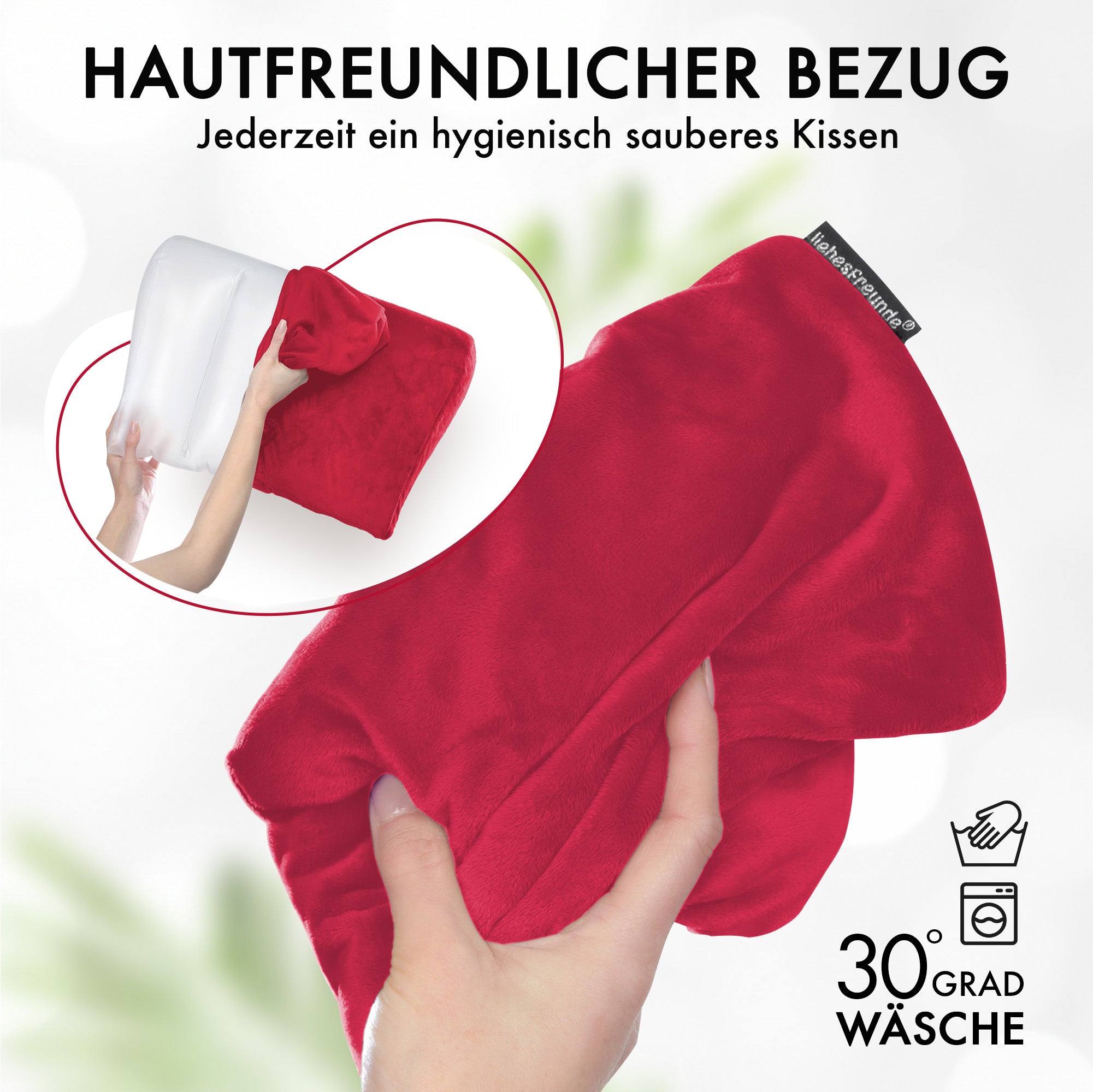 Liebesfreunde Aufblasbares Sexkissen für erotische Stellungen, rot