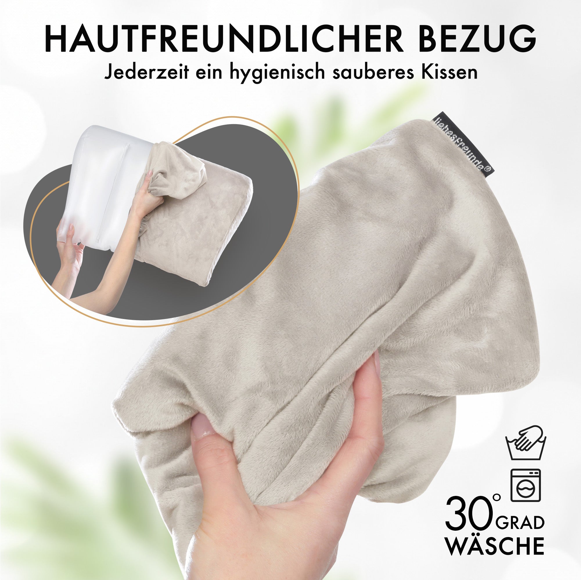 Liebesfreunde Aufblasbares Sexkissen für Sexstellungen, beige