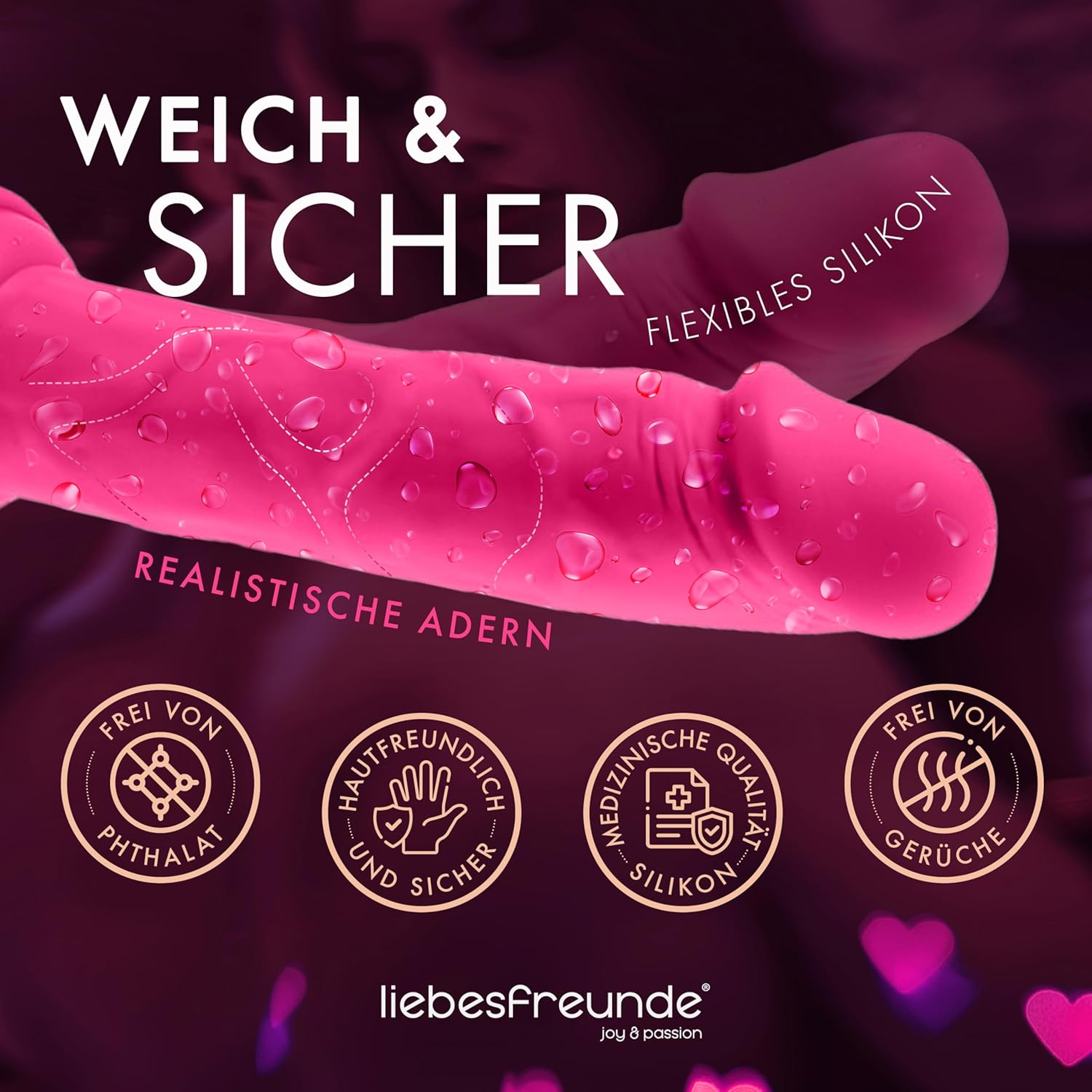Liebesfreunde Dildo Pure Lover, 20 cm