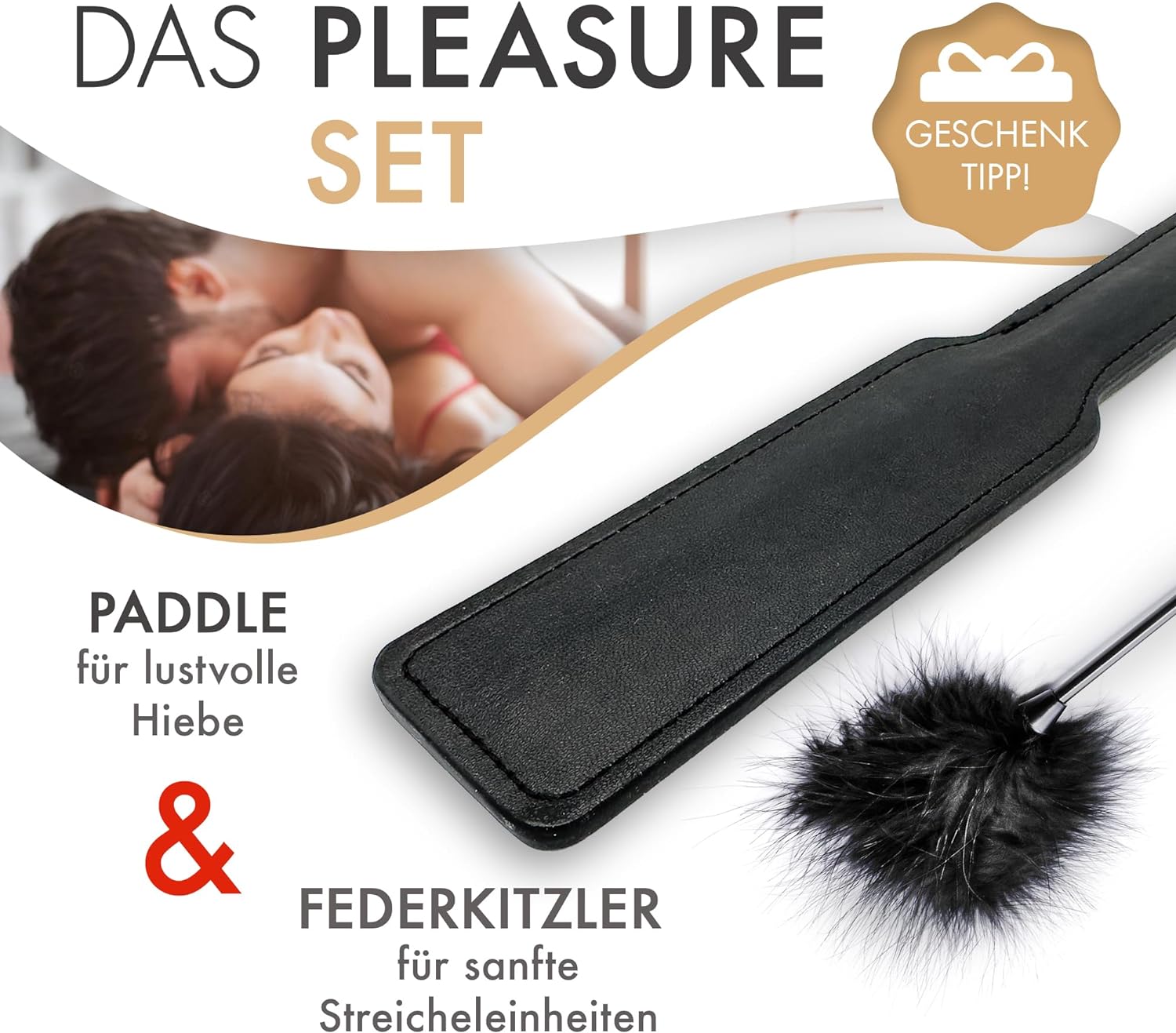 Liebesfreunde BDSM Flogger inkl. Federkitzler