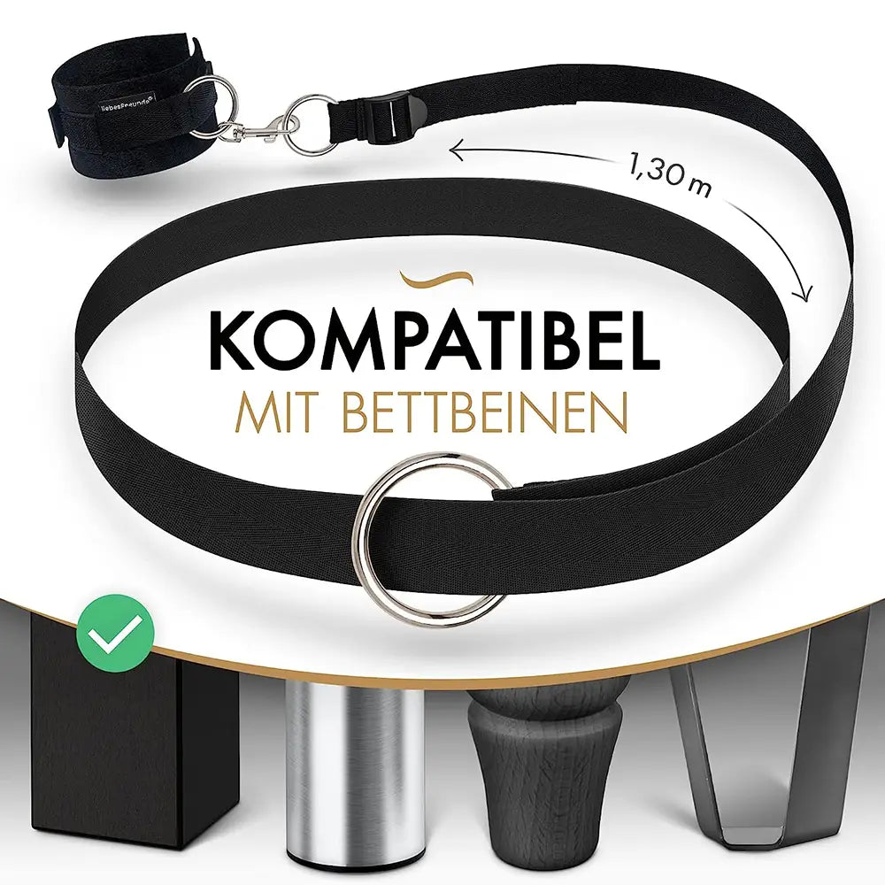 Liebesfreunde Handfesseln mit Bettfixierung