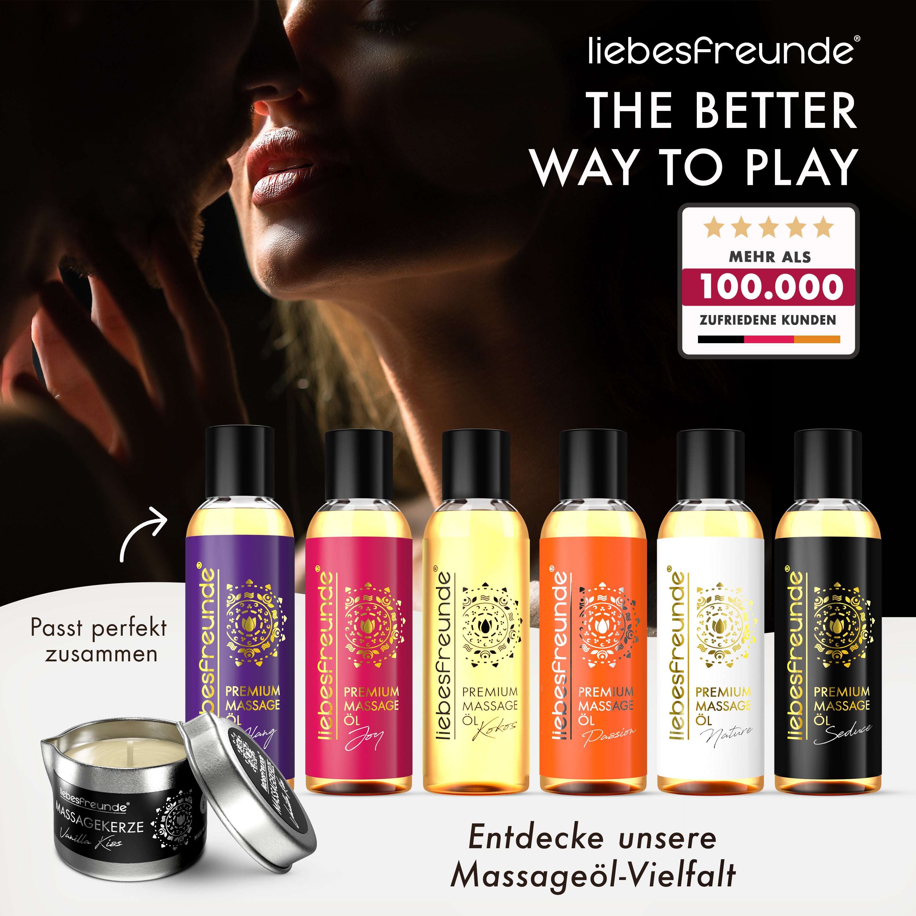 Liebesfreunde Erotik Massageöl Ylang, 150 ml