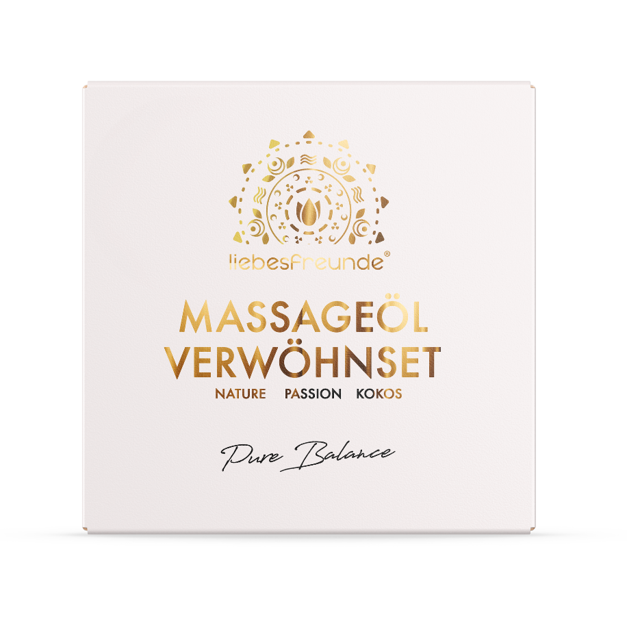 Liebesfreunde Massageöl Geschenkset Pure Balance, 3 x 50 ml