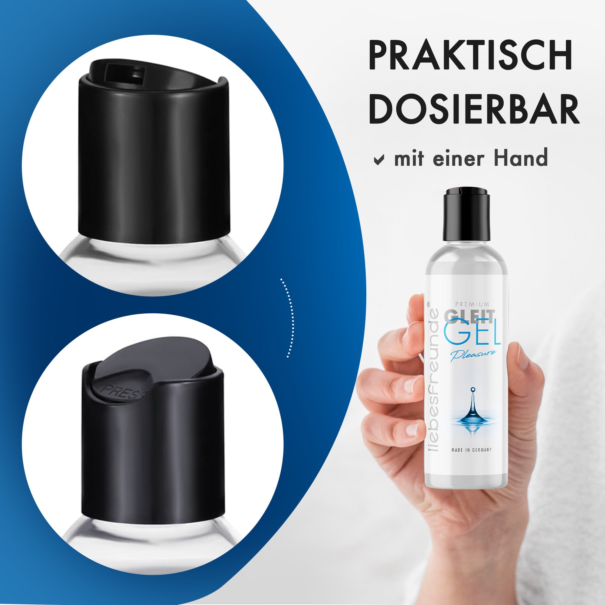 Liebesfreunde® Gleitgel Pleasure - Wasserbasis, 150 ml